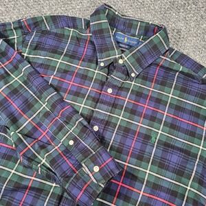 Ralph‎ Lauren XXL Classic Fit Performance Plaid Flannel Button Down Shirt
